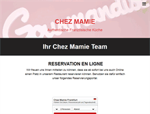 Tablet Screenshot of chezmamie.de